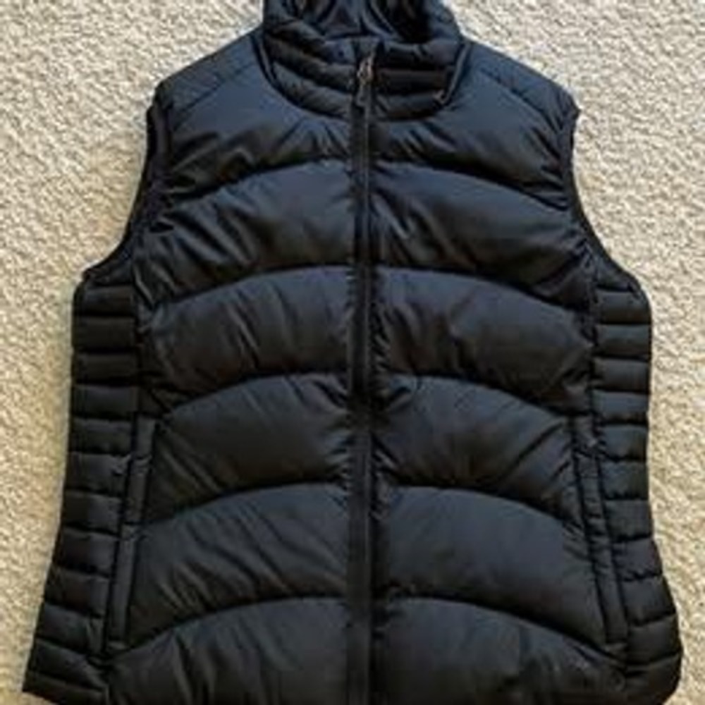 REI Black Goose Down Puffer Vest Winter Jacket Women M
